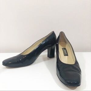BALLY Black Patent Leather Pumps Heels US 9